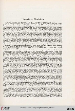 Literarische Neuheiten