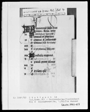 Lateinisches Stundenbuch (Sachsenheim-Gebetbuch) —