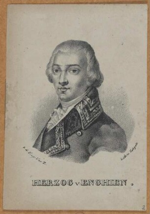 Bildnis des Louis-Antoine-Henri de Bourbon d' Enghien