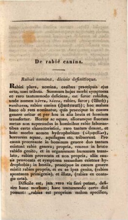 De rabie canina : Diss. inaug.