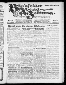 Bielefelder Abend-Zeitung. 1923-1924