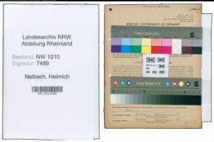 Entnazifizierung Heinrich Nelbach , geb. 04.08.1897 (Kaufmann)