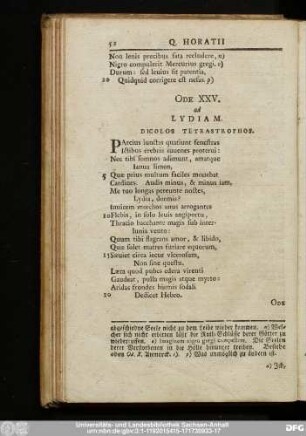 Ode XXV. ad Lydiam.