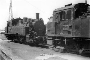 Reutlingen, Rangierloks der Baureihe 94, wenig später durch Dieselloks ersetzt