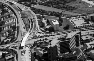 Freiburg: Stadtbahnbrücke, Überführung Berliner Allee