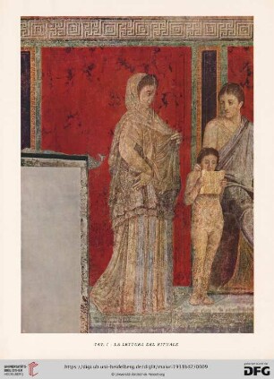 Tav. I: La lettura del rituale