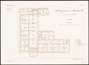 Schillergymnasium, Münster: Grundriss Erdgeschoss 1:100