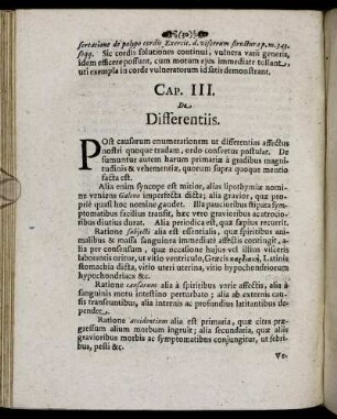 Cap. III. De Differentiis.