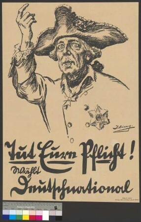 Wahlplakat der DNVP zur Reichstagswahl am 7. Dezember 1924