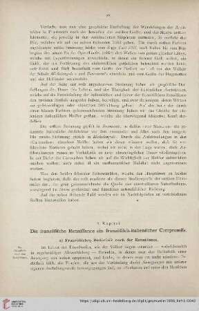 2. Kapitel: Die französische Renaissance ein französisch-italienischer Compromiss