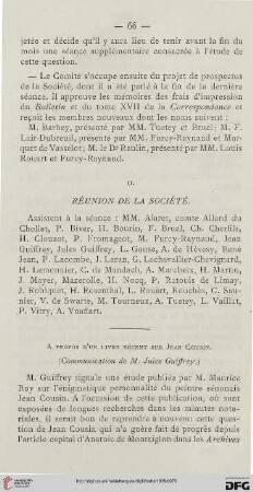 A propos d'un livre récent sur Jean Cousin