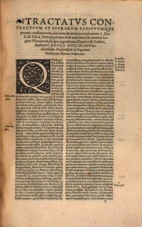 Tractatus Commerciorum et usurarum