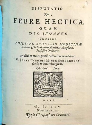 Disputatio De Febre Hectica