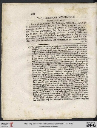 III.(†)Henricus Normannus