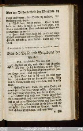 Von der Busse und Vergebung der Sünden.