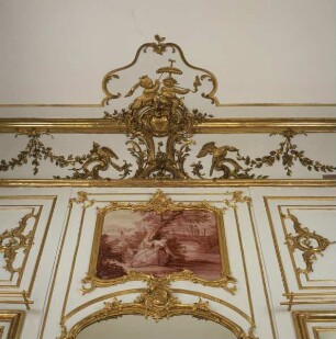 Innendekoration des Pekingzimmers im Privatappartement Herzog Karl Eugens — Wanddekoration des Pekingzimmers im Privatappartement Herzog Karl Eugens — Junge Dame am Fluss