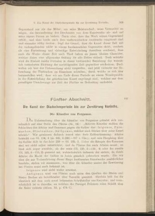 Fünfter Abschnitt. Die Kunst der Diadochenperiode bis zur Zerstörung Korinths.