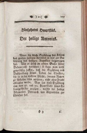 Fünfzehntes Hauptstück. Der heilige Antonius.
