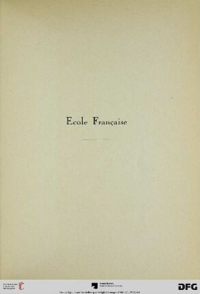 Ecole Francaise (Nr. 269-363)