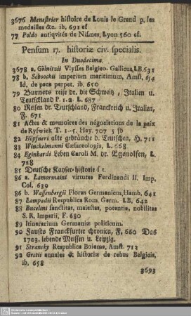 Pensum 17. historiae civ. specialis.