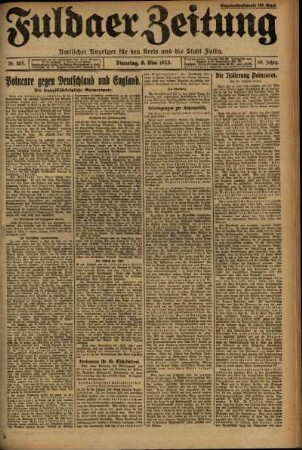 Ausgabe vom Dienstag, den 08. Mai 1923.