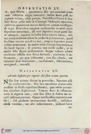 Observatio LV