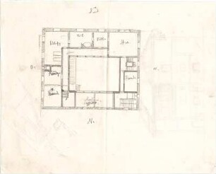 Hildebrand, Adolf von; Tegernsee; Landhaus Konrad Fiedler - Grundriss