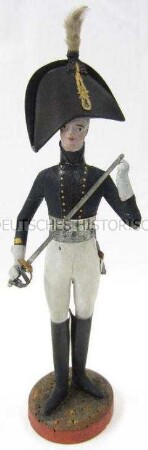 Modellfigur eines Offiziers der Artillerie