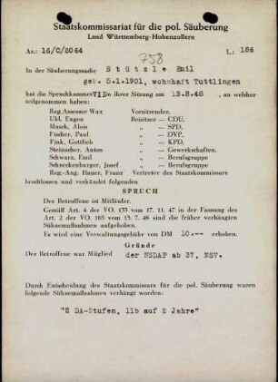 Stützle, Emil
