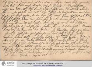 Postkarte vom 11.04.1905