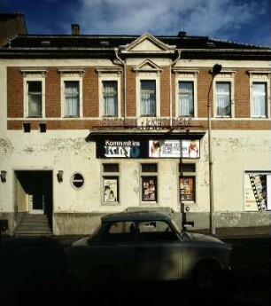 Kino : Wurzen. Blick auf die Fassade des Kinos "Friedens Lichtspiele"