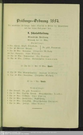 Prüfungs-Ordnung 1894