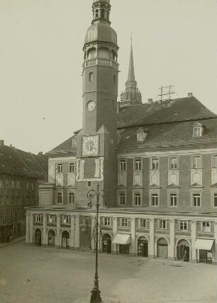 Bautzen, Rathaus : Bautzen. Südfront des Rathaues