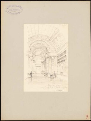 Gran Camposanto, Messina: Inneres der großen Leichenhalle
