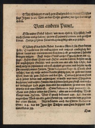 Vom andern Punct.