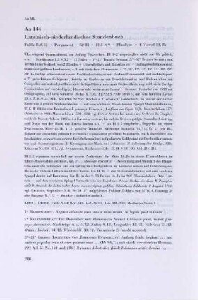 Aa 144. Lateinisch-niederländisches Stundenbuch