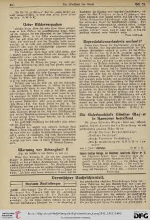 Die Galerieverkäufe Günther Wagner in Hannover betreffend