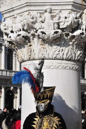 Karneval in Venedig : Aufgenommen am Karnevaldienstag, dem 21. Februar 2012, am Markusplatz in Venedig