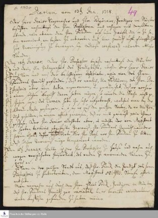 Tagebuch von Johann Ulrich Christian Köppen.