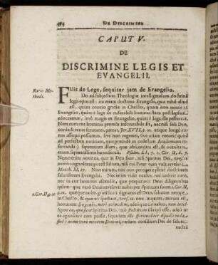 Caput V. De Discrimine Legis Et Evangelii.