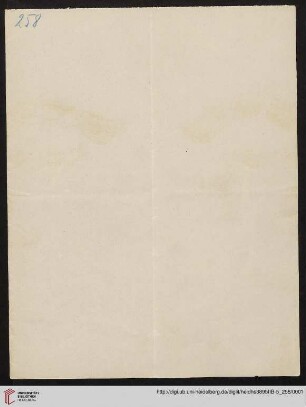 Heid. Hs. 3895 II B - 5,258: Nachlass Heinrich Bassermann, Sonn- und Feiertagspredigten: Predigt zu Joh 4,19-24 (Unsere Missionsaufgabe)