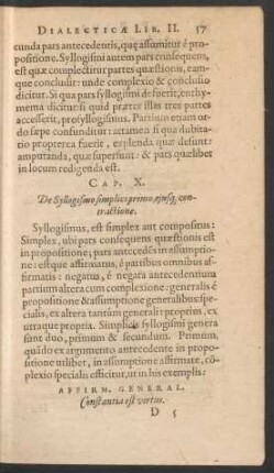 Cap. X. De Syllogismo simplici primo, eiusq[ue] contractione.