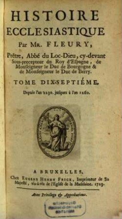Histoire Ecclesiastique, 17. Depuis l'an 1230 jusques à l'an 1260