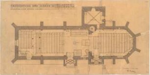 Fischer, Theodor; Ludwigsburg - Eglosheim; Kirche, Renovierung - Empore (Grundriss)