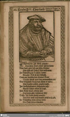 26. Friedrich III. Churfürst, Hertzog zu Sachsen, in Thüringen und Meissen