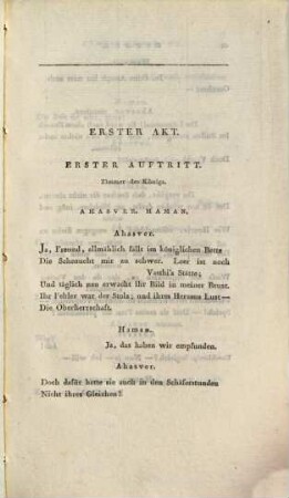 Esther : Ein Schauspiel in sechs Akten