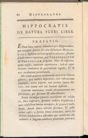 Hippocratis De Natura Pueri Liber