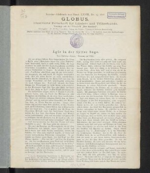 Ägir in der Sylter Sage