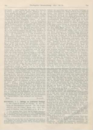 693-698 [Rezension] Steinmeyer, F. L., Beiträge zur praktischen Theologie. I.: Die Topik im Dienste der Predigt. II.: Der Dekalog als katechetischer Lehrstoff. III.: Die Eucharistiefeier und der Cultus