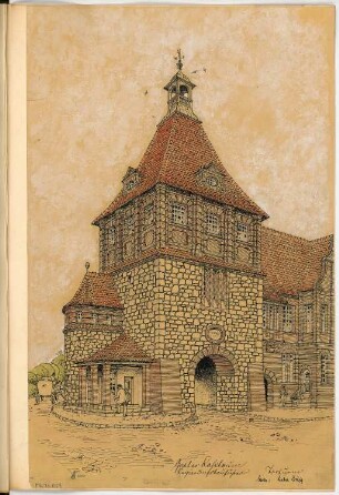 Torturm Monatskonkurrenz Oktober 1906: Perspektivische Ansicht